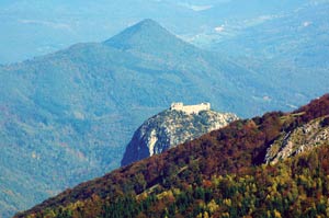 Montsegur viewed from Bidorta