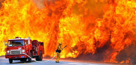 Wildfires in California, June, 2008