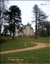 Green grass around the castle in January